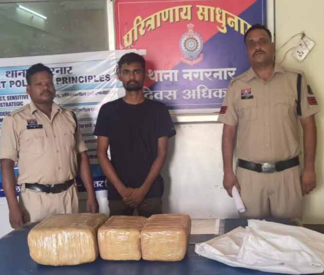 12.310 किलो गांजा के साथ आरोपी गिरफ्तार 